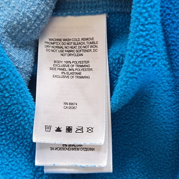 Mountain Hardware Women's Long Sleeve Fleece Blue Fleece Zip-Up Jacket - Picture 9 of 14